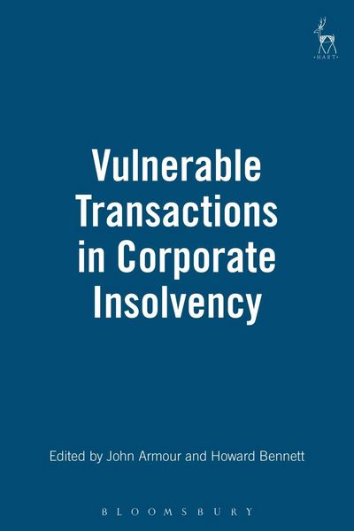 Produktbild: Vulnerable Transactions in Corporate Insolvency