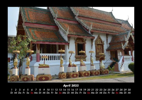 Produktbild: Tempel 2025 Fotokalender DIN A3