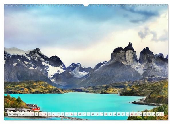 Produktbild: Patagonia, Argentina and Chile National Parks (Wall Calendar 2026 DIN A2 landscape), CALVENDO 12 Month Wall Calendar