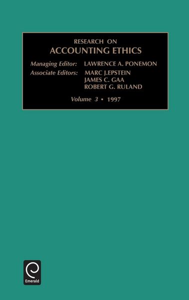 Produktbild: Research on Accounting Ethics