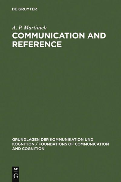 Produktbild: Communication and Reference