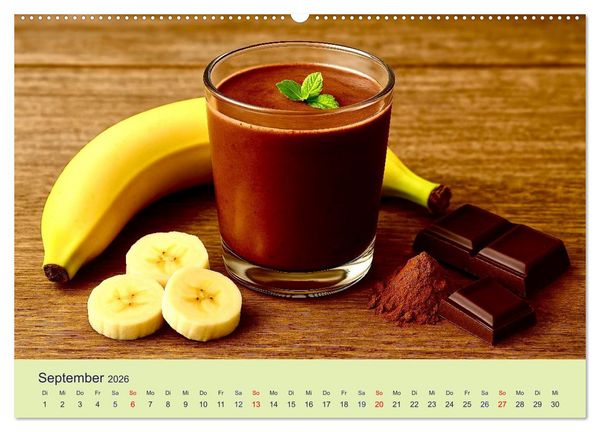 Produktbild: Gesunde Smoothies (Wandkalender 2026 DIN A2 quer), CALVENDO Monatskalender