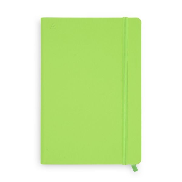 Produktbild: Notizbuch A5 Hardcover Kiwi Green Punktiert, 192 Seiten