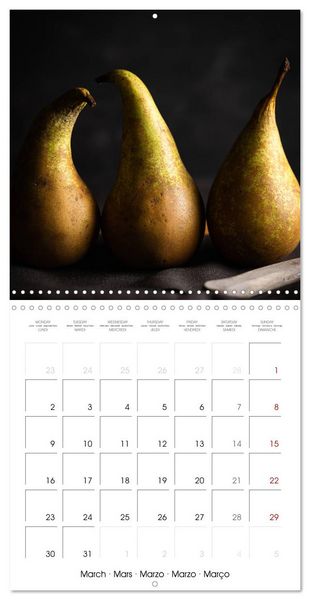 Produktbild: Aesthetic fruit and veggies (Wall Calendar 2026 12 &times; 12 Inch) CALVENDO 12 Month Wall Calendar