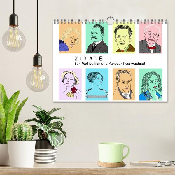 Produktbild: Zitate f&uuml;r Motivation und Perspektivenwechsel (Wandkalender 2027 DIN A4 quer), CALVENDO Monatskalender