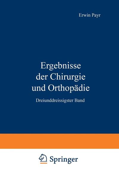 Produktbild: Ergebnisse der Chirurgie und Orthop&auml;die