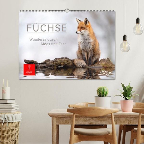 Produktbild: F&uuml;chse - Wanderer durch Moos und Farn (Wandkalender 2027 DIN A2 quer), CALVENDO Monatskalender
