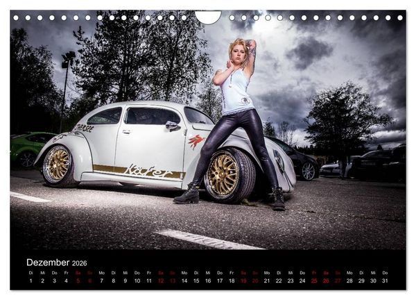 Produktbild: Cars and Girls (Wandkalender 2026 DIN A4 quer), CALVENDO Monatskalender