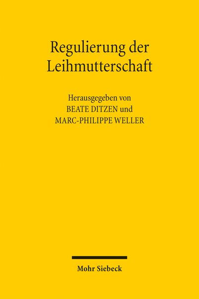 Produktbild: Regulierung der Leihmutterschaft