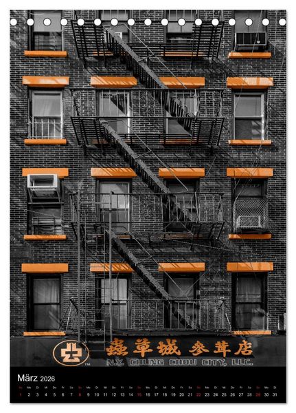 Produktbild: New York Colorkey (Tischkalender 2026 DIN A5 hoch), CALVENDO Monatskalender