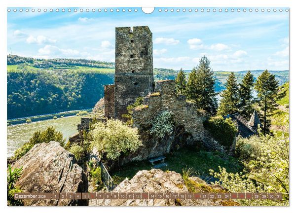 Produktbild: Burgen und Festungen am Mittelrhein (Wandkalender 2026 DIN A3 quer), CALVENDO Monatskalender