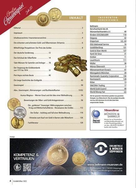 Produktbild: Sonderheft Gold & Silber