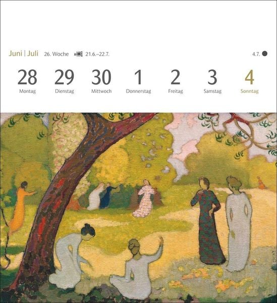 Produktbild: Malerische G&auml;rten Postkartenkalender 2027 - Kalender mit 53 Kunstpostkarten