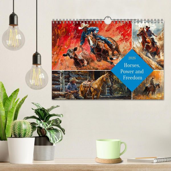 Produktbild: Horses, Power and Freedom (Wall Calendar 2026 DIN A4 landscape), CALVENDO 12 Month Wall Calendar