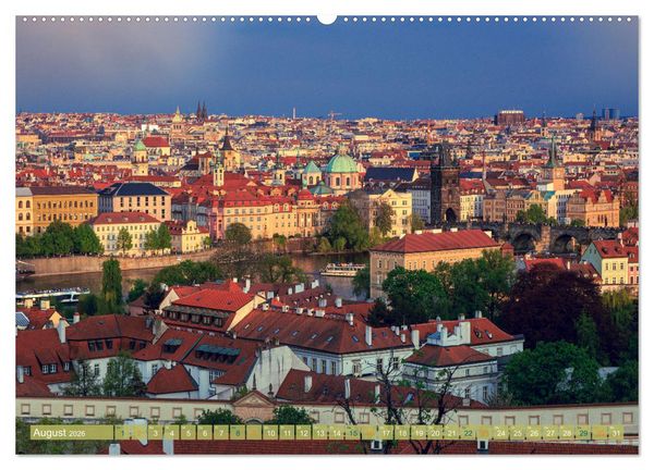 Produktbild: Aussichten auf Prag (hochwertiger Premium Wandkalender 2026 DIN A2 quer), Kunstdruck in Hochglanz