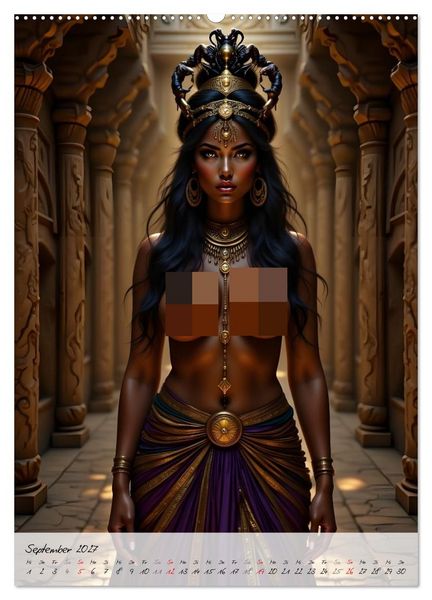 Produktbild: G&ouml;ttinnen der &Auml;gypter (hochwertiger Premium Wandkalender 2027 DIN A2 hoch), Kunstdruck in Hochglanz