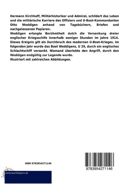 Produktbild: Otto Weddigen und seine Waffe