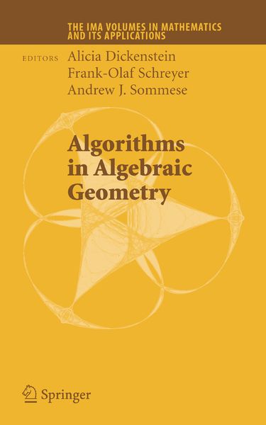 Produktbild: Algorithms in Algebraic Geometry