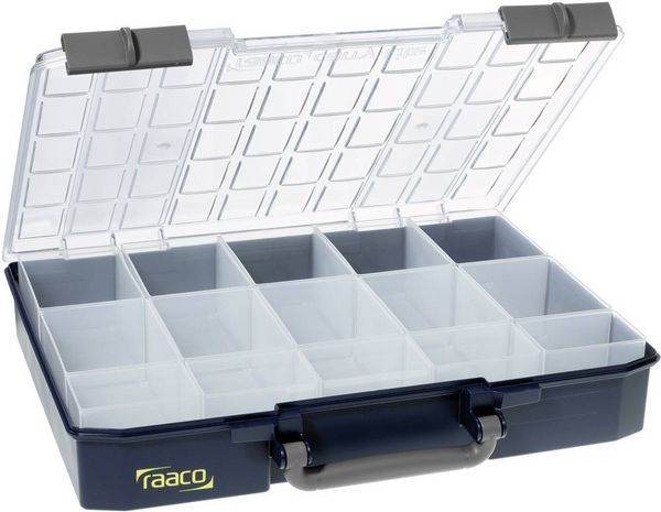 Produktbild: raaco CarryLite 80 5x10-15 Sortimentskoffer (B x H x T) 413 x 79 x 330 mm Anzahl F&auml;cher: 15 Inhalt 1 St.