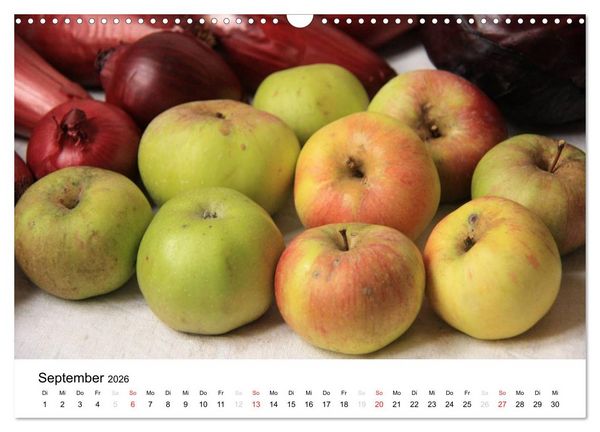 Produktbild: Alte Apfelsorten (Wandkalender 2026 DIN A3 quer), CALVENDO Monatskalender