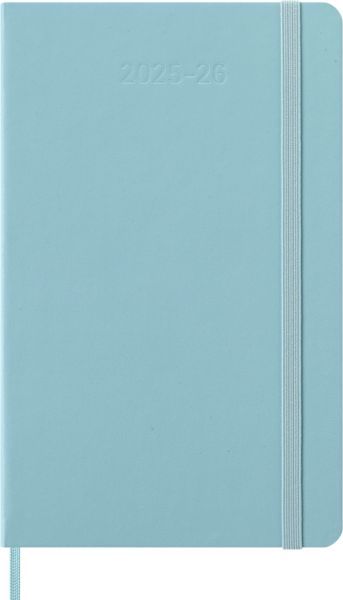 Produktbild: Moleskine 18 Monate Wochen Notizkalender 2025/2026, L/A5, 1 Wo = 1 Seite, rechts linierte Seite, fester Einband, Aquamarin