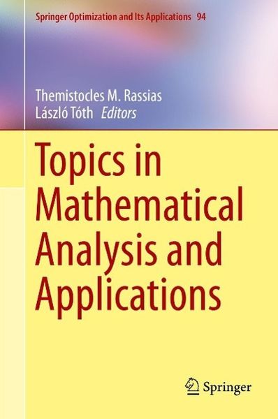 Produktbild: Topics in Mathematical Analysis and Applications