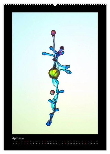 Produktbild: Liquid Art - Wassertropfen in Perfektion (Wandkalender 2026 DIN A2 hoch), CALVENDO Monatskalender