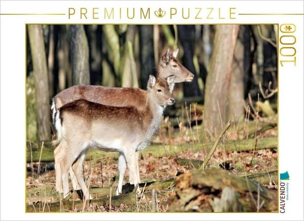 Produktbild: CALVENDO Puzzle Der Sikahirsch - Der kleine Asiat in unseren W&auml;ldern | 1000 Teile Lege-Gr&ouml;&szlig;e 64x48cm Foto-Puzzle f&uuml;r gl&uuml;ckliche Stunden