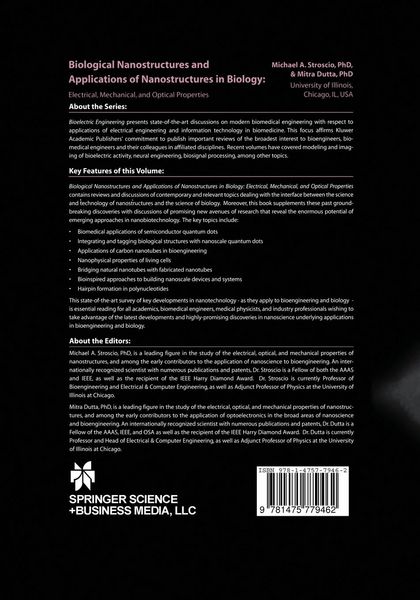 Produktbild: Biological Nanostructures and Applications of Nanostructures in Biology