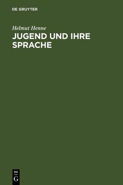 Produktbild: Jugend und ihre Sprache
