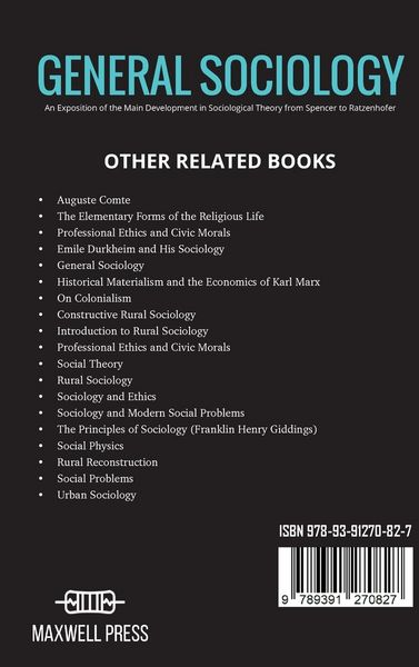Produktbild: GENERAL SOCIOLOGY An Exposition of the Main Development in Sociological Theory from Spencer to Ratzenhofer