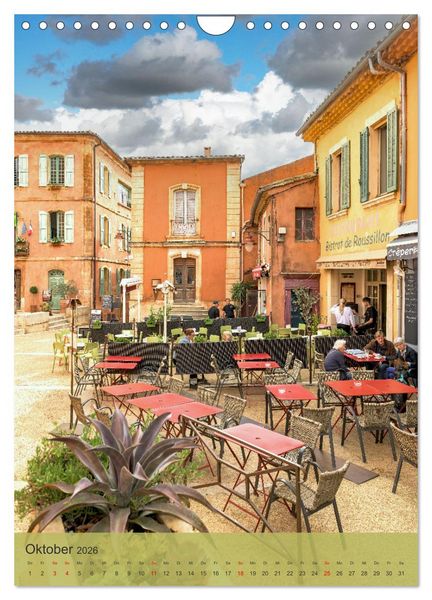 Produktbild: Sch&ouml;nste D&ouml;rfer - Provence-Alpes-C&ocirc;te d'Azur (Wandkalender 2026 DIN A4 hoch), CALVENDO Monatskalender
