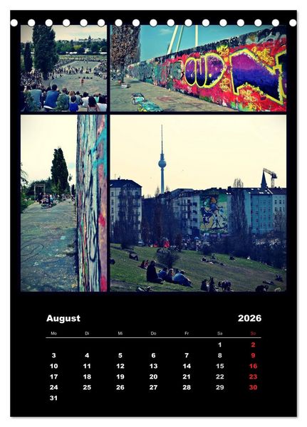 Produktbild: BERLIN / vertikal (Tischkalender 2026 DIN A5 hoch), CALVENDO Monatskalender
