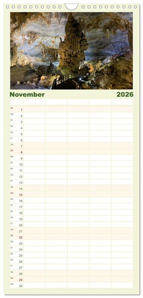 Produktbild: Familienplaner 2026 - S&uuml;dostasiens Natursch&auml;tze mit 5 Spalten (Wandkalender, 21 x 45 cm) CALVENDO