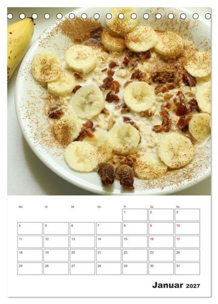 Produktbild: S&uuml;&szlig;e Haferflocken mit Obst (Tischkalender 2027 DIN A5 hoch), CALVENDO Monatskalender