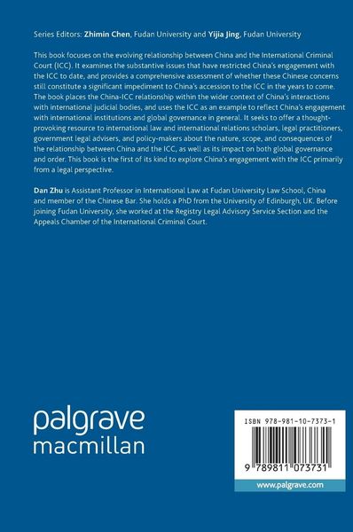 Produktbild: China and the International Criminal Court