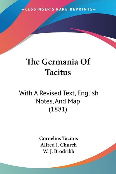 Produktbild: The Germania Of Tacitus