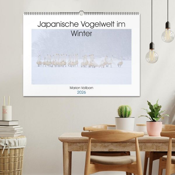 Produktbild: Japanische Vogelwelt im Winter (Wandkalender 2026 DIN A2 quer), CALVENDO Monatskalender