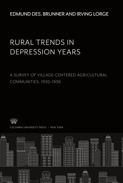 Produktbild: Rural Trends in Depression Years