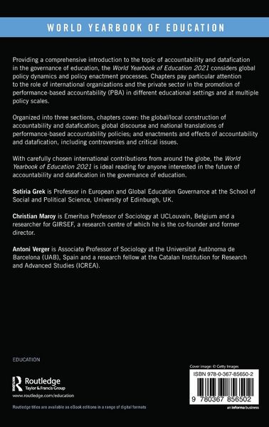 Produktbild: World Yearbook of Education 2021