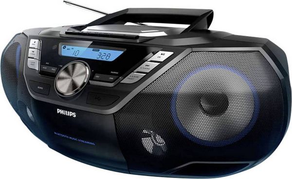 Produktbild: Philips AZB798T CD-Radio DAB+, UKW Bluetooth&reg;, CD, Kassette, USB Schwarz