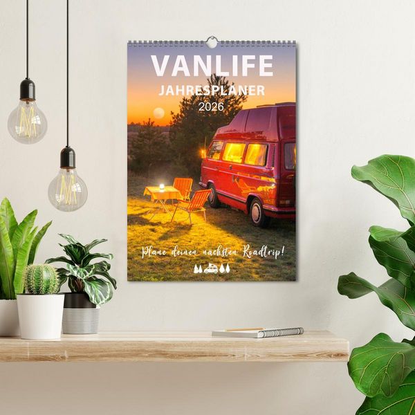 Produktbild: Vanlife Jahresplaner (Wandkalender 2026 DIN A3 hoch), CALVENDO Monatskalender