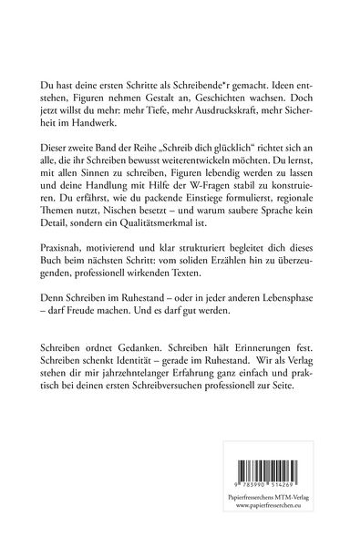 Produktbild: Schreib dich gl&uuml;cklich! Kreativ sein im Ruhestand &ndash; Schritt f&uuml;r Schritt zum eigenen Text Bd. 2