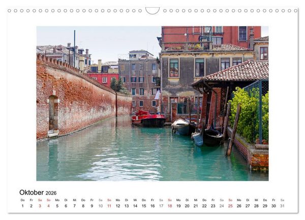 Produktbild: Venedig - Verg&auml;ngliche Sch&ouml;nheit (Wandkalender 2026 DIN A3 quer), CALVENDO Monatskalender
