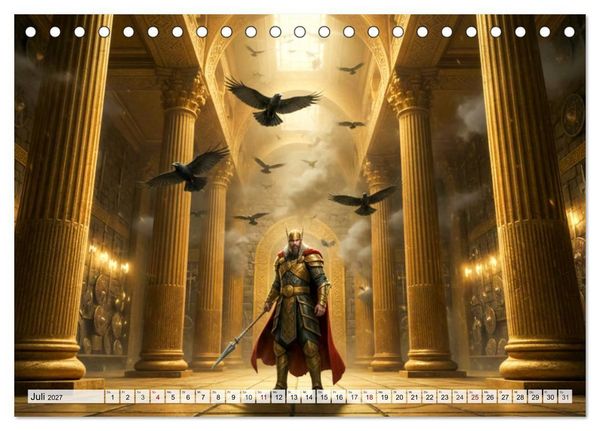 Produktbild: Ragnar&ouml;k &ndash; Die letzte Schlacht der G&ouml;tter (Tischkalender 2027 DIN A5 quer), CALVENDO Monatskalender