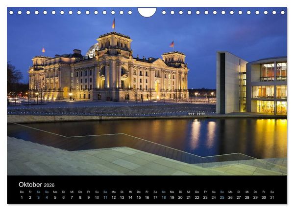 Produktbild: Metropolen zur blauen Stunde 2026 (Wandkalender 2026 DIN A4 quer), CALVENDO Monatskalender