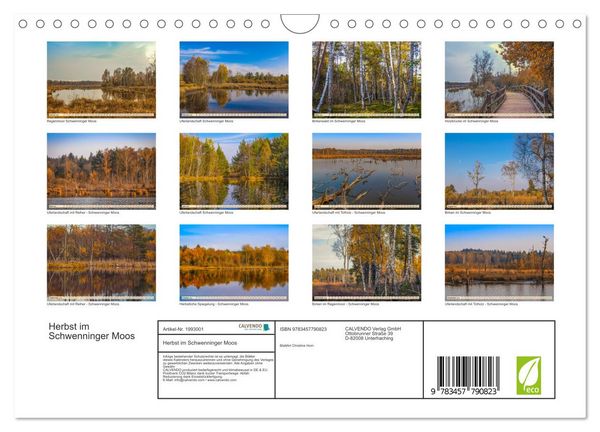 Produktbild: Herbst im Schwenninger Moos (Wandkalender 2026 DIN A4 quer), CALVENDO Monatskalender