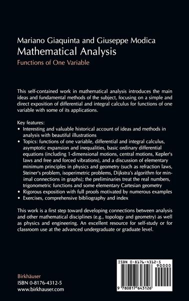 Produktbild: Mathematical Analysis
