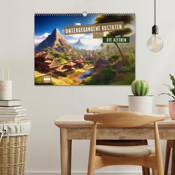 Produktbild: Untergegangene Kulturen - die Azteken (Wandkalender 2026 DIN A3 quer), CALVENDO Monatskalender