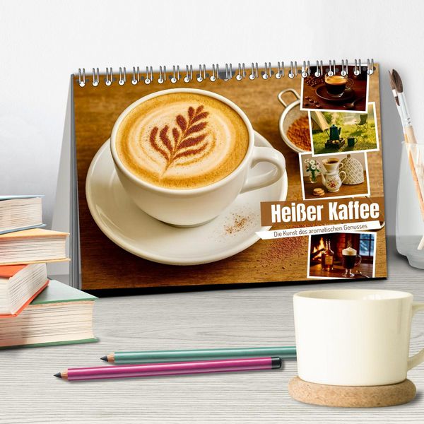 Produktbild: Hei&szlig;er Kaffee (Tischkalender 2026 DIN A5 quer), CALVENDO Monatskalender